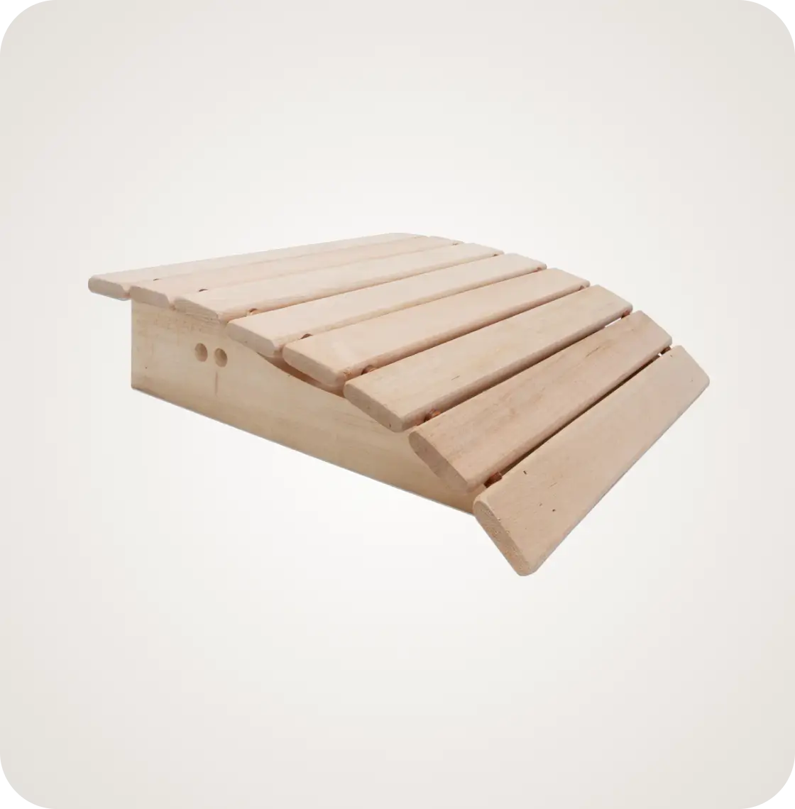 Kopfstütze aus Holz
