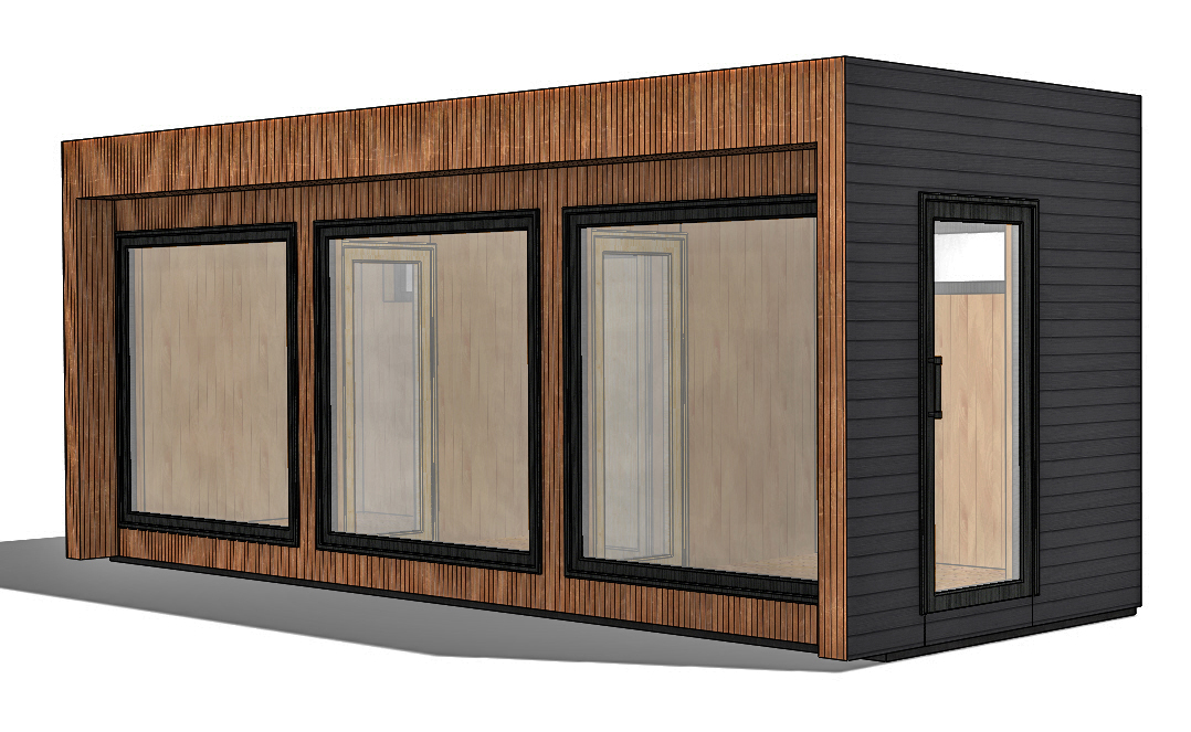 Sauna CUBEx3 6,87x2,56m