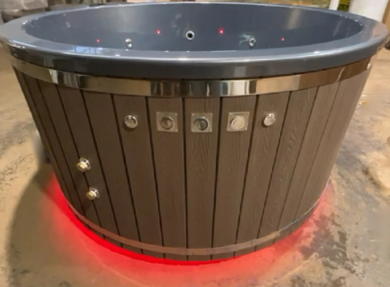 LED-Band unter der Tonne
