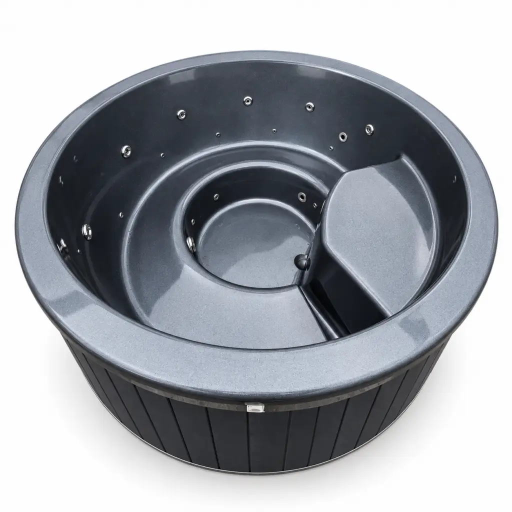 GFK Hot Tub Ø 200 cm – Ansicht des Wanneneinsatzes | Sauna Zeder