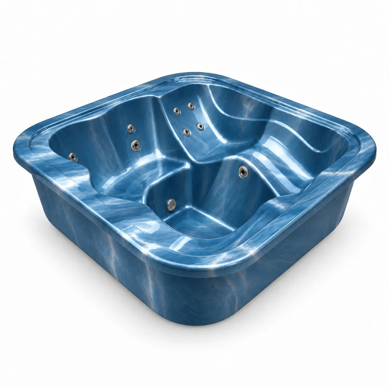 Hellblauer Marmor